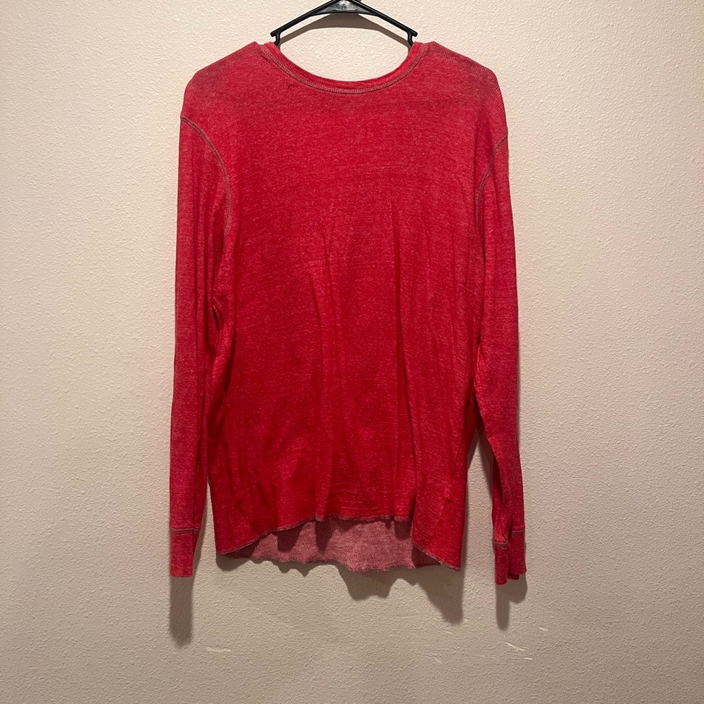 Red Long Sleeve Top